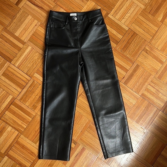 Aritzia Wilfred Melina Leather Crop Pant - Picture 6 of 6
